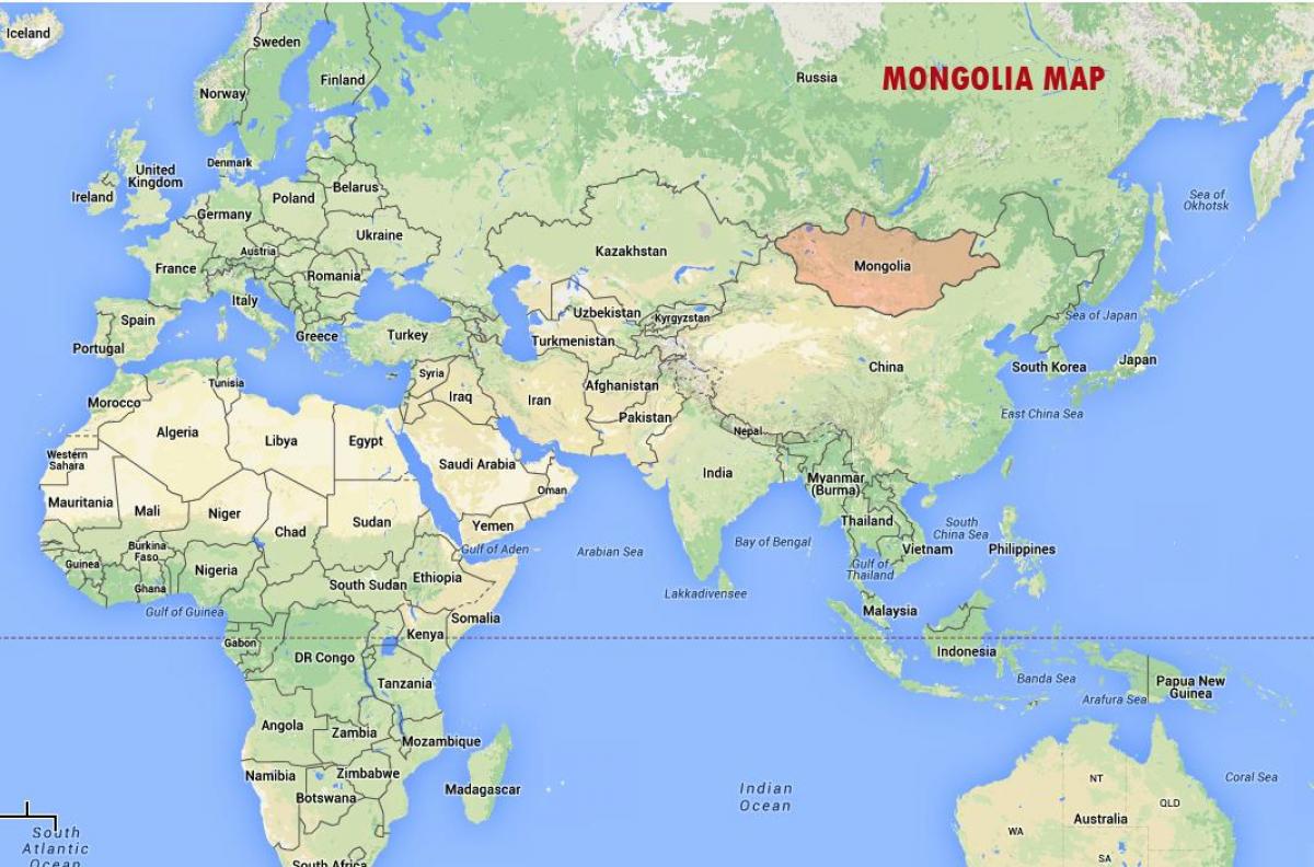 ulan bator, Mongolia mapa