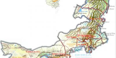 Panlabas na Mongolia mapa