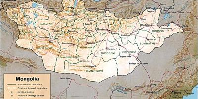 Mongolia heograpikal na mga mapa