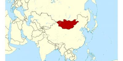 Lokasyon ng Mongolia sa mapa ng mundo