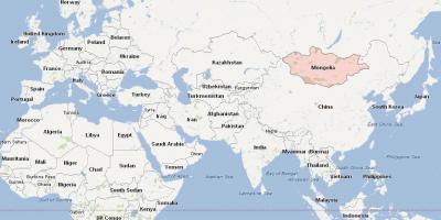 Mapa ng Mongolia mapa ng asya