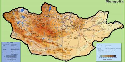 Mongolia mapa ng lokasyon