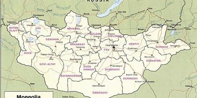Mapa ng Mongolian kapatagan