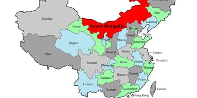 Mapa ng Mongolia rehiyon